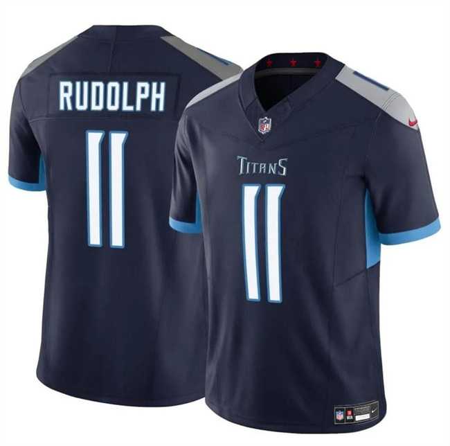 Men & Women & Youth Tennessee Titans #11 Mason Rudolph Navy 2024 F.U.S.E. Vapor Limited Football Stitched Jersey->tennessee titans->NFL Jersey